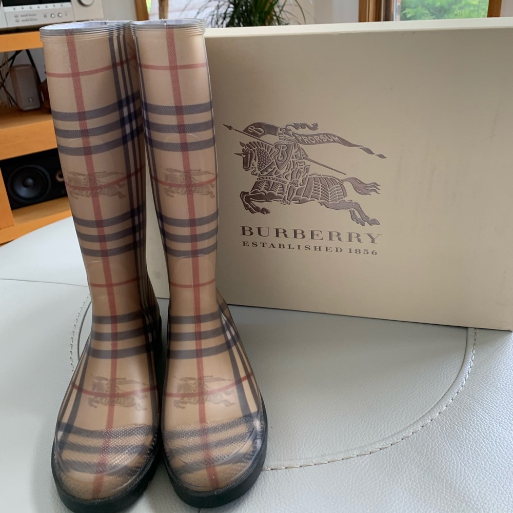 Burberry Haymarket Rainboot No Band